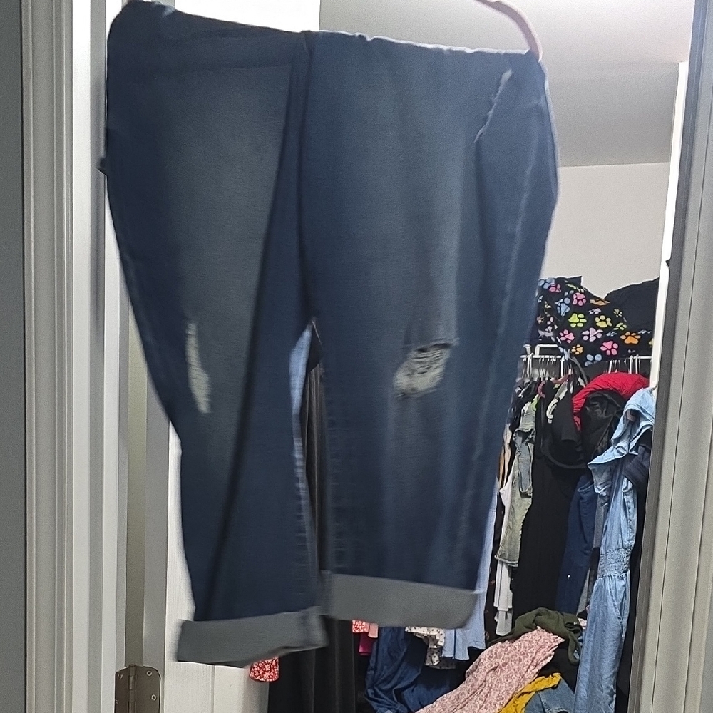 Celebrity Pink Denim Girlfriend Jeans A Lil Destructed. Never Worn